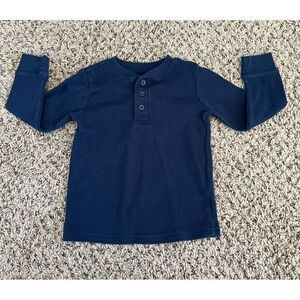 Garanimals Boys Navy Blue thermal long sleeve shirt size‎ 4T